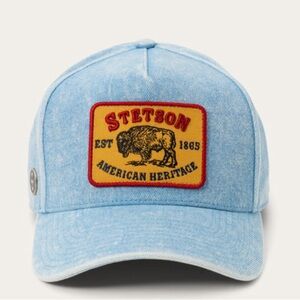 Stetson Light Blue Cap with Patch